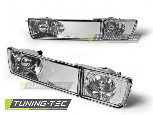 Upgrade Klarglas Frontblinker / Nebelscheinwerfer für VW Golf 3 91-97 / Vento 92-98 chrom